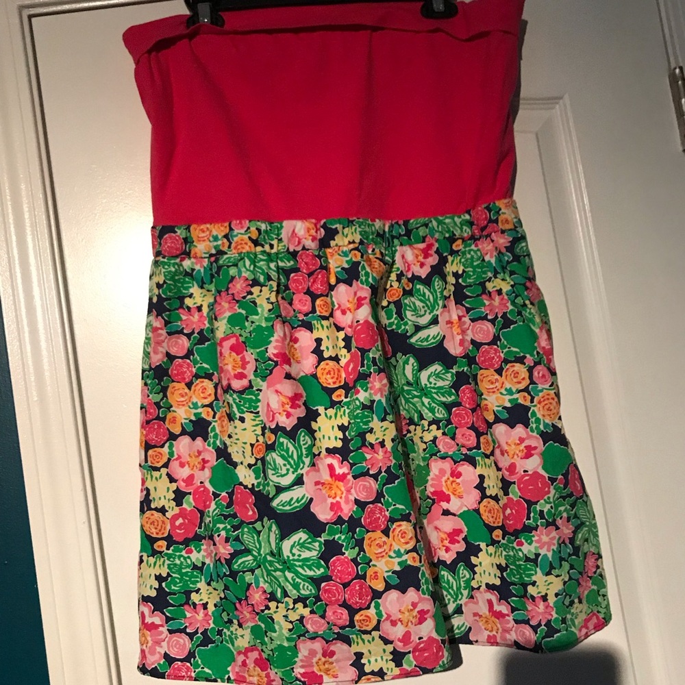 Strapless lily dress